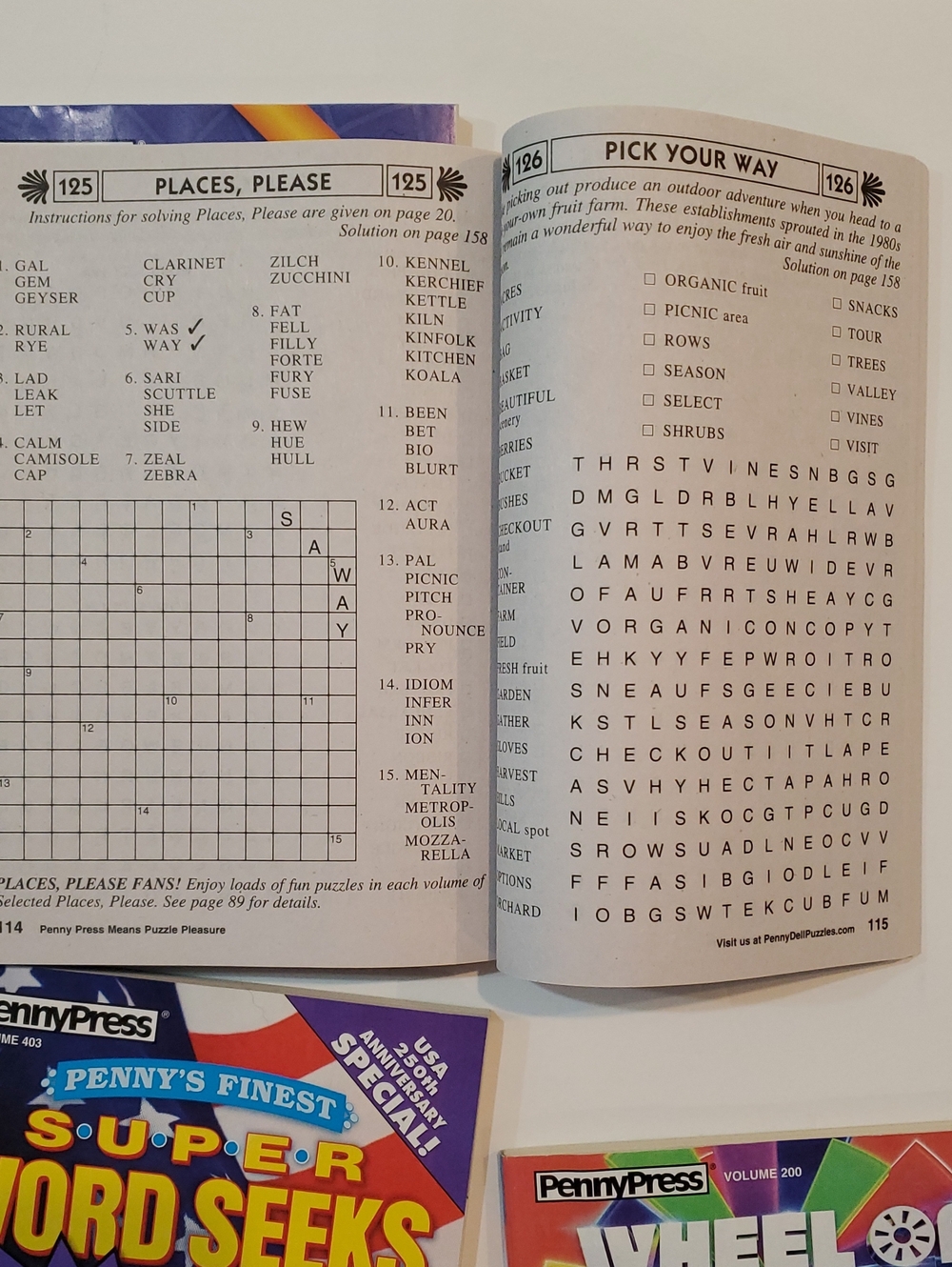 New Word Seeks Books Lot Of 4 Word Search Puzzles Number Search Wheel Of Fortune - Picture 8 of 15